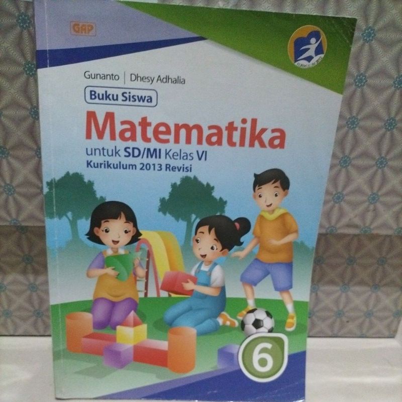 buku siswa matematika kelas 6 GAP bekas