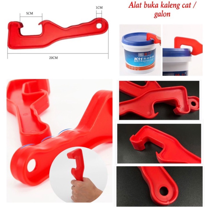 PAINT BARREL Opener Alat Pembuka Ember Cat / Galon Air Bahan Plastik / Pembuka Kaleng Cat Bahan Plastik