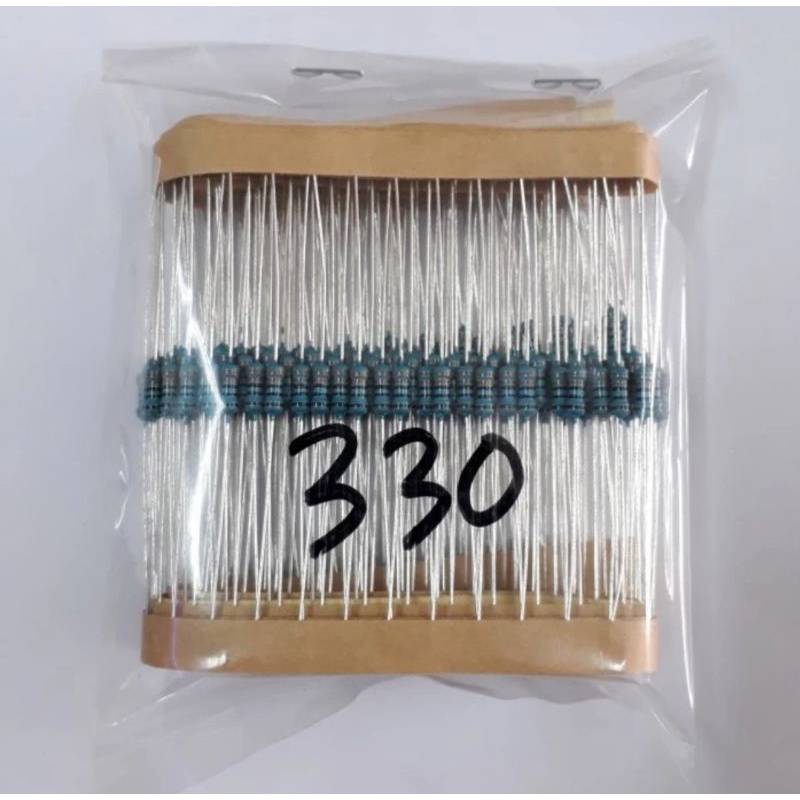 Resistor 330 ohm 1/4 watt isi 200pcs