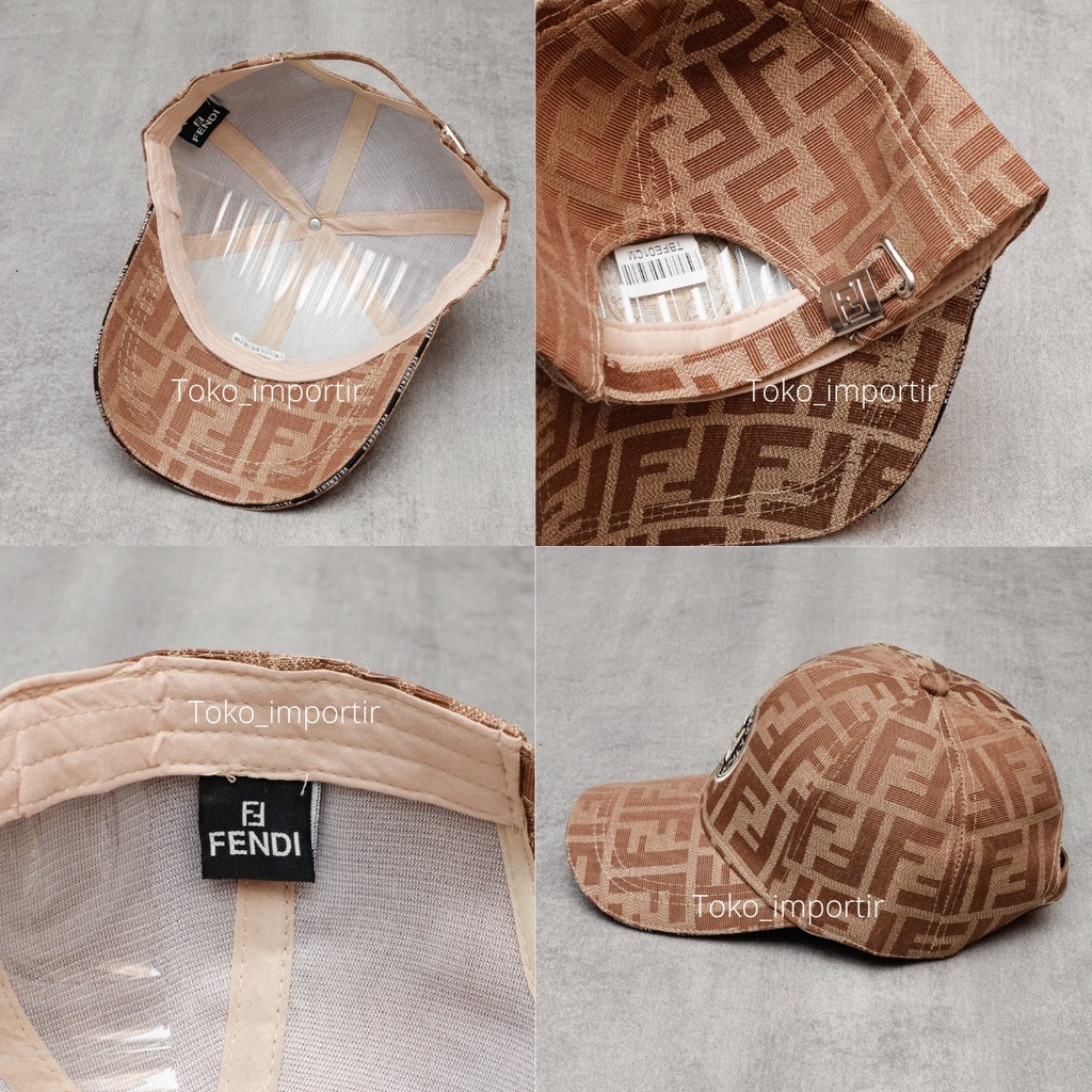 topi baseball pria Fendi trucker import mirror
