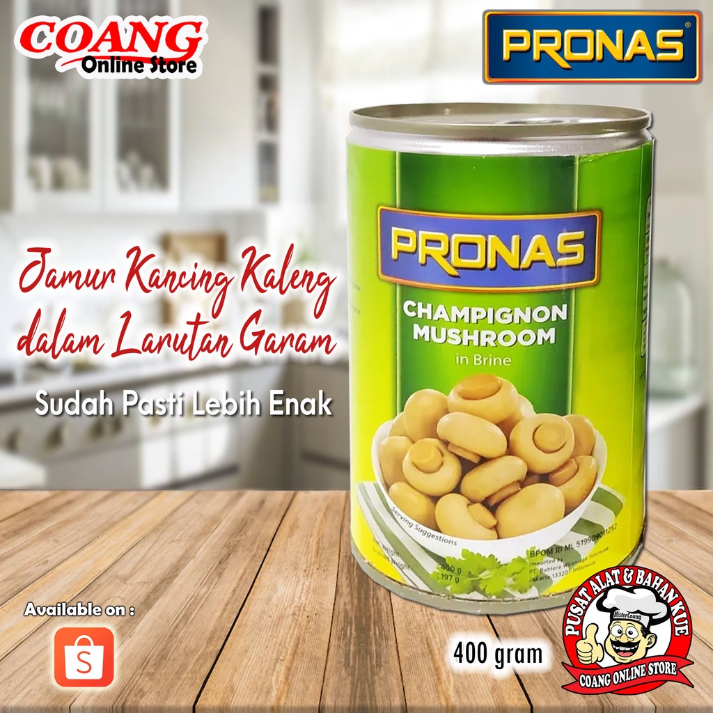 

Pronas Mushroom 340 Gr - Jamur Kaleng - Champignon