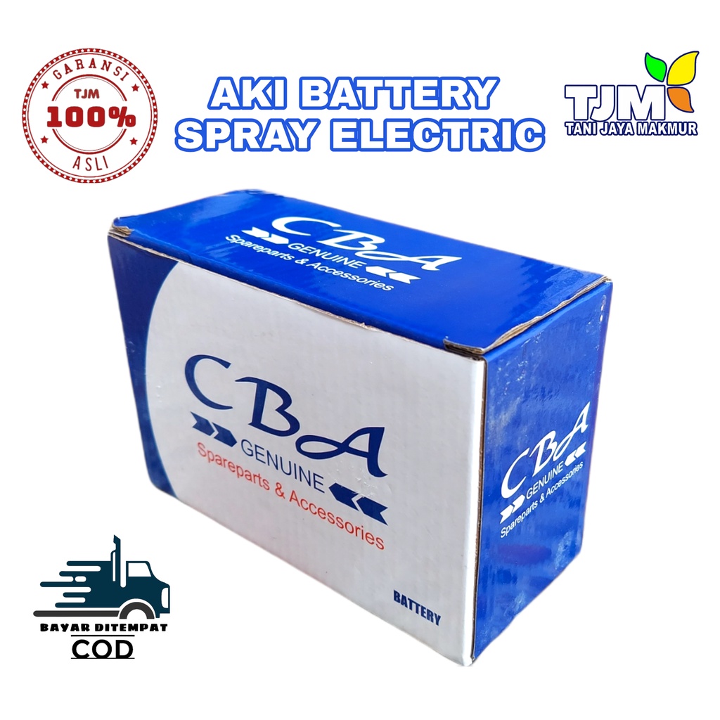 SPAREPART AKI BATERAI CBA/BATTERI SPRAYER ELEKTRIK CBA GENUINE/AKI BATRE/BATTERAY/BATTERY