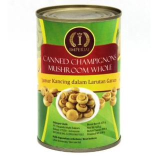 

JAMUR KANCING IMPERIAL 425 GR - IMPERIAL CHAMPIGNONS CANNED MUSHROOM