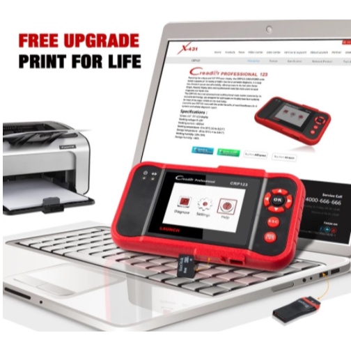 LAUNCH Creader CRP123 Code Scanner Creader CRP123/VII+ Multi Brand-AD196
