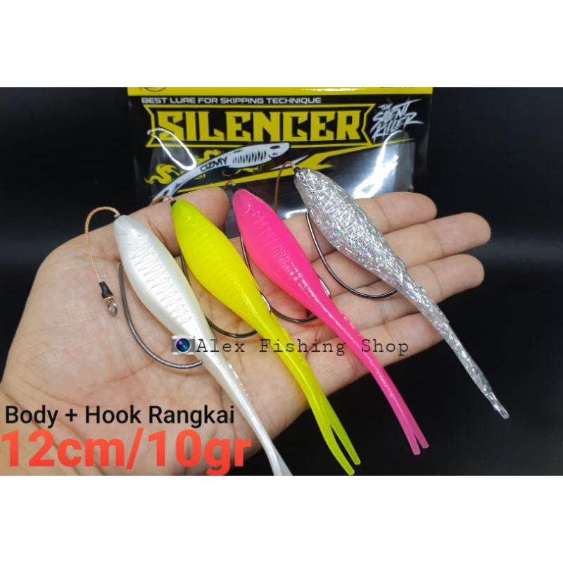 Umpan Casting Soft Lure Ozmy Baby Silencer 12cm 10gr Eceran
