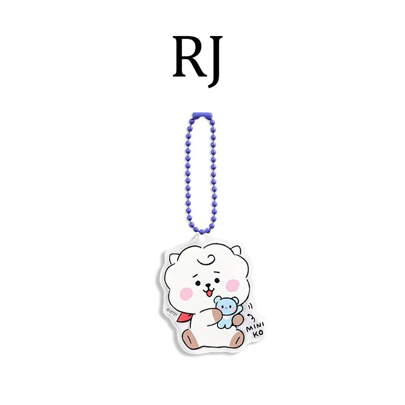 XiaoboACC Gantungan Kunci Desain Kartun BTS BT21 Kpop