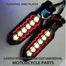 Lampu Sen LED Running 2 Warna Vixion Byson Mx King CB CBR Aerox Vario New Ninja DLL