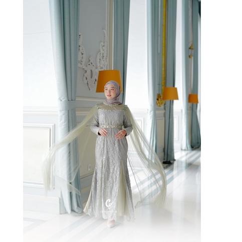 Harga Bersahabat TERMURAHH - PREMIUM FATEEMA DRESS 5 IN 1//GAMIS BROKAT PESTA REMAJA VIRAL TULLE TUT