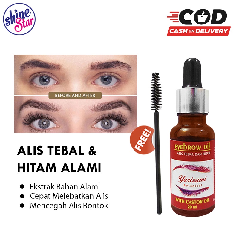 SHINE STAR - BISA COD YURIZUMI EYEBROW OIL FREE SISIR / SERUM EYELASH MENUMBUHKAN ALIS 3X LEBIH CEPAT