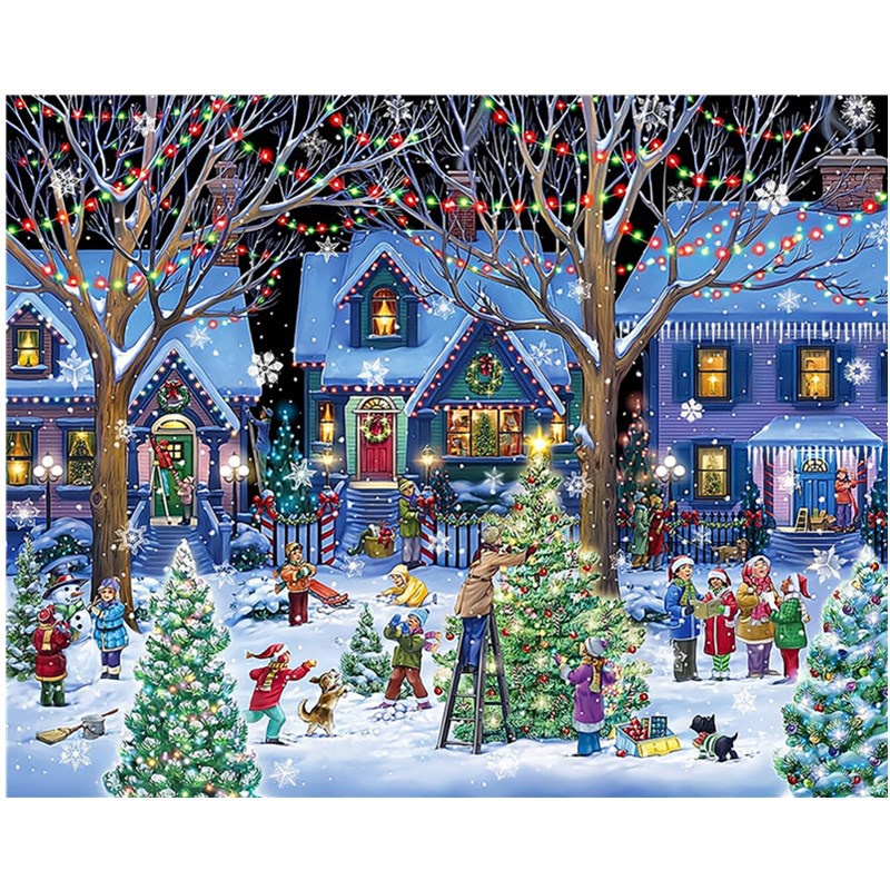 Puzzle Jigsaw 1000 Pcs Model MERRY CHRISTMAS