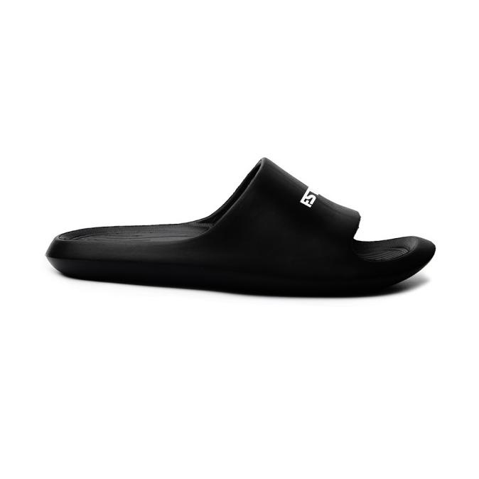 Sandal Pria Slide Footstep Footwear - Sandal Slide Lucky Black