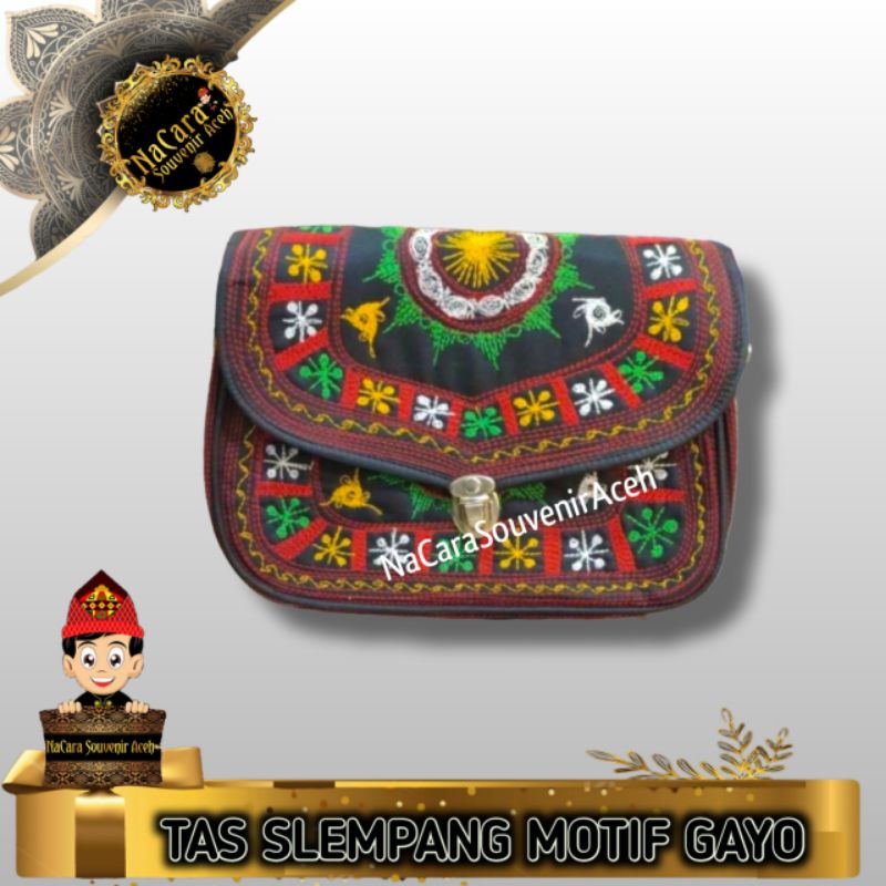 Tas Slempang Aceh | Tas Aceh Motif Kerawang Gayo || NaCaraSouvenirAceh