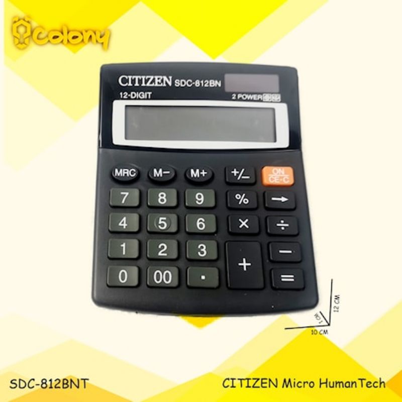 

Citizen SDC812BN Kalkulator Besar Digital Dagang