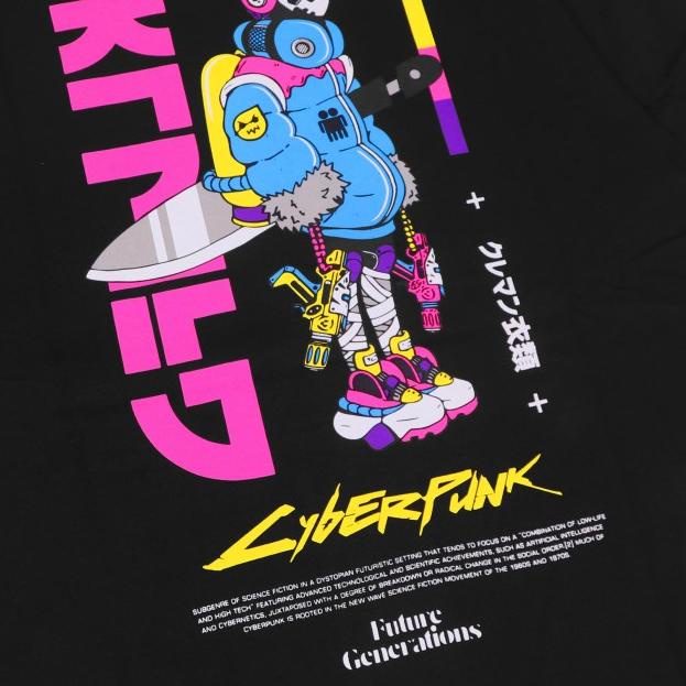 limited STOCK!KREMLIN Electropunk T-shirt Kaos Hitam - Kazuo - Black - M|RA9
