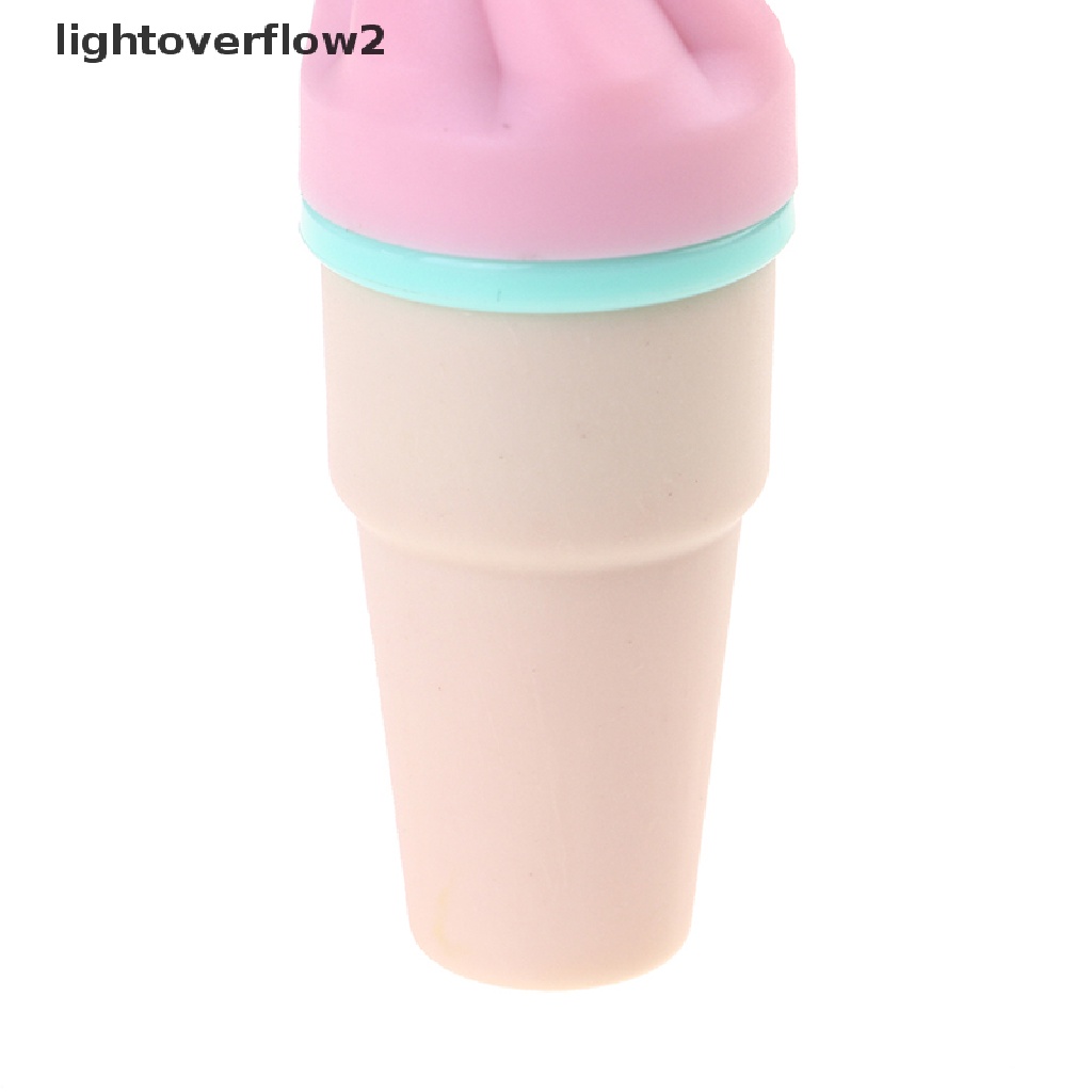 (lightoverflow2) 6pcs / Pak Es Krim Kawaii Warna Permen Untuk Perlengkapan Sekolah / Kantor