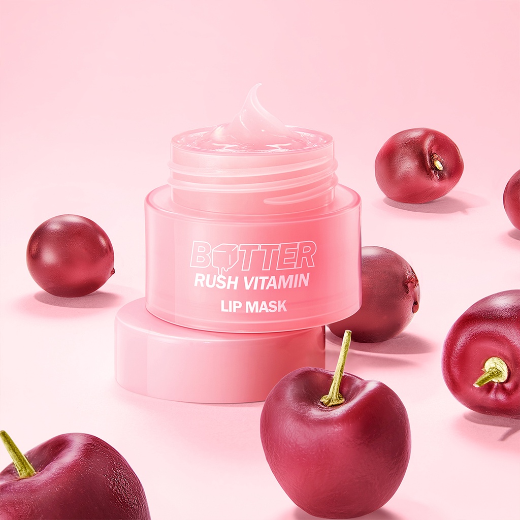 BNB barenbliss Butter Rush Vitamin Lip mask Melembutkan Bibir [Masker Bibir Agar Terlihat Lebih Cerah  Cerah」