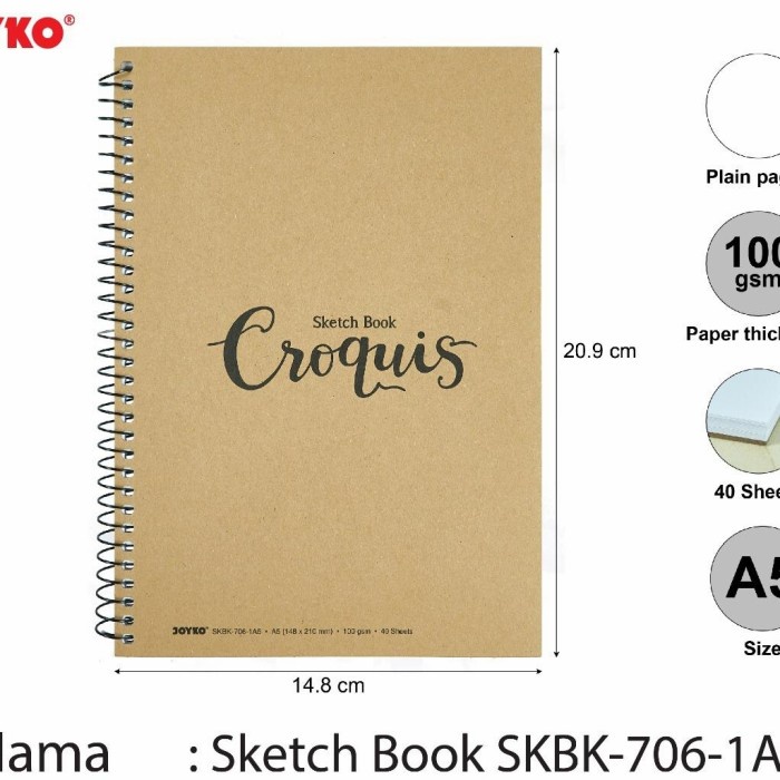 

Murah Sketch Book Croquis Joyko A5 Hemat