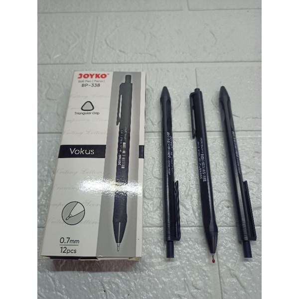 Jual Pena Pulpen Balpoint Joyko Vokus Hitam Shopee Indonesia