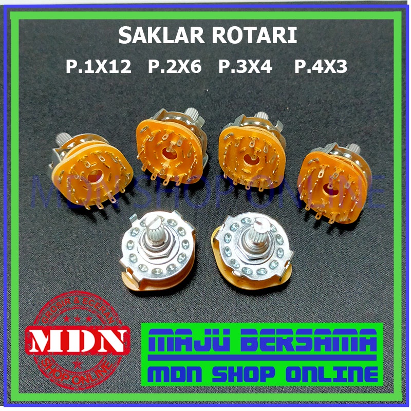 Saklar switch rotari 1x12 2x6 3x4 4x3