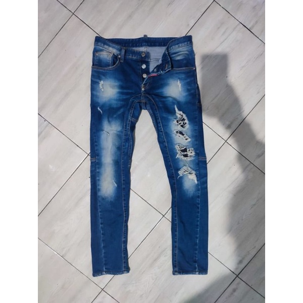 celana jeans dsquared2 made in italy