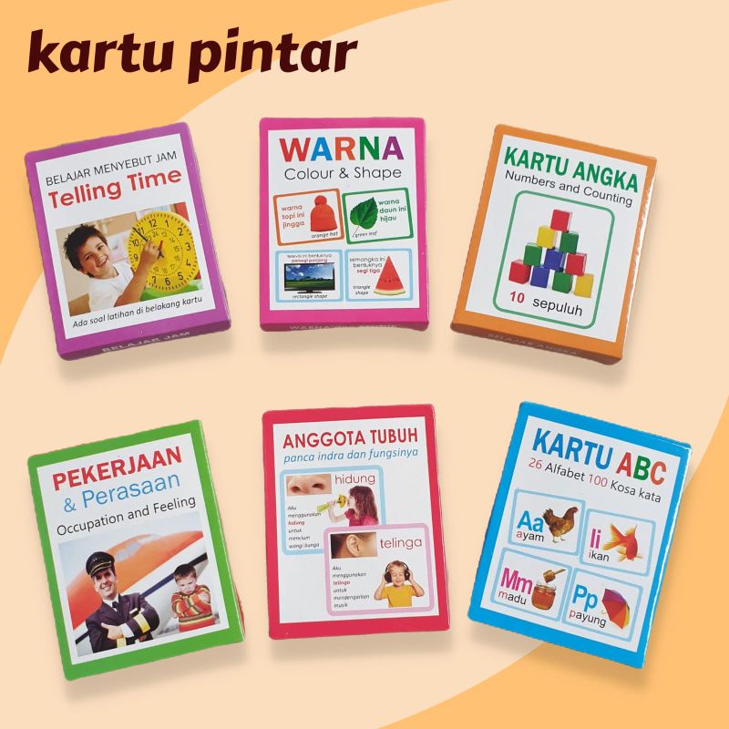 Jual smart toys KARTU PINTAR SMARTTOYS mainan edukasi edukatif