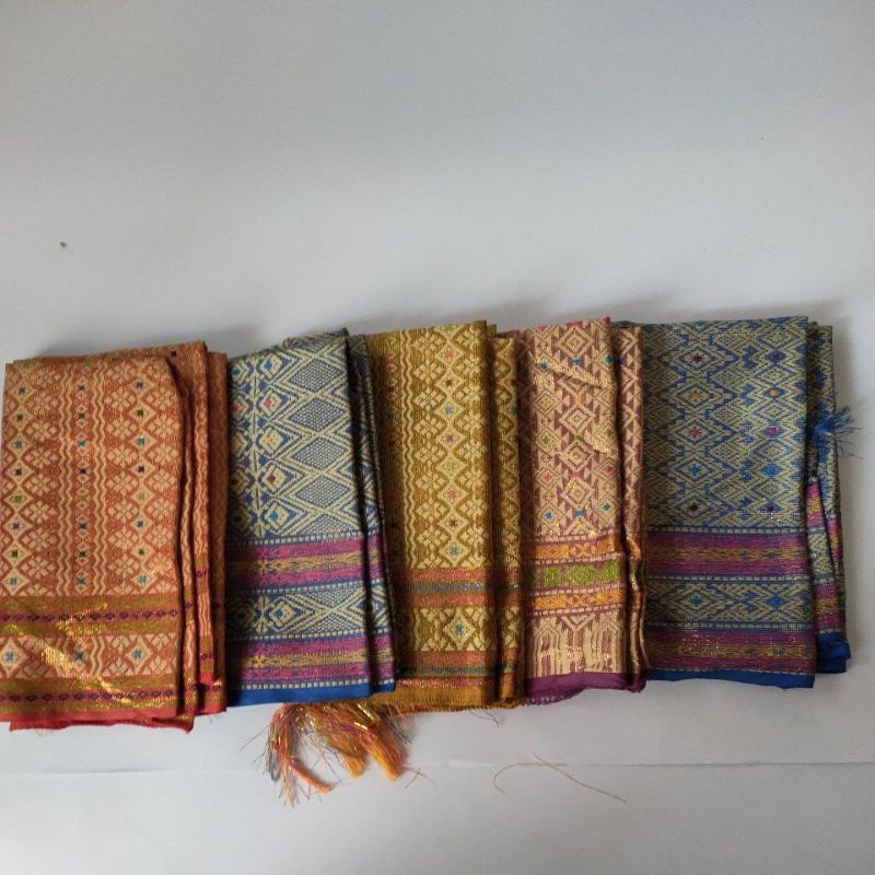 SYAL LEHER SCARF SELENDANG SONGKET THAILAND TENUN MURAH