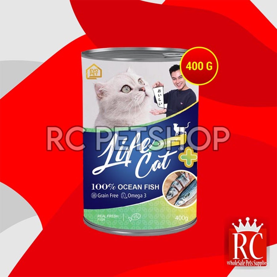 Makanan Basah Kucing Life cat Plus Wet Food Kaleng 400gr