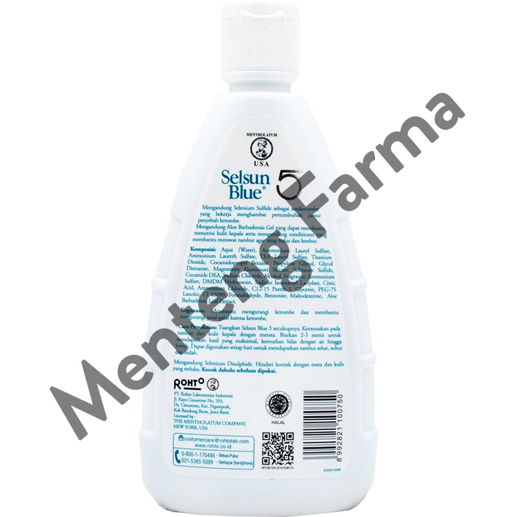 Selsun Blue 5 Shampoo 200 ML - Sampo Anti Ketombe, Menjaga Kesuburan Rambut