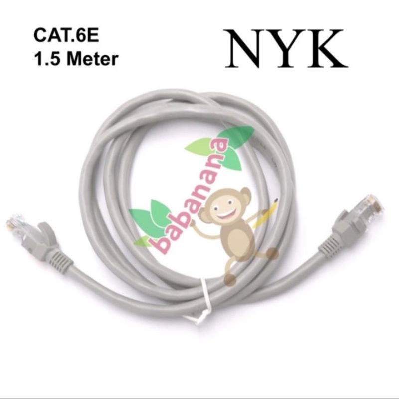 Kabel Lan NYK 1.5 Meter Cat.6E ethernet rj45 cable 1.5M Original