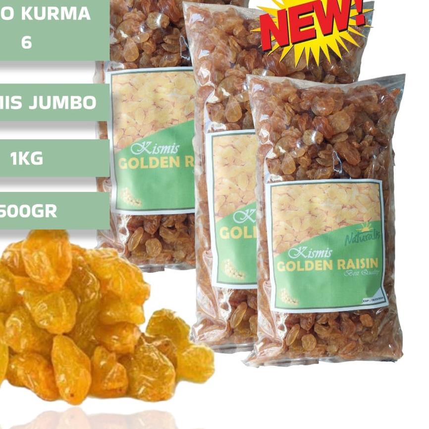 

Ready Stock ✹ kismis kuning jumbo 500gr kualitas terbaik++