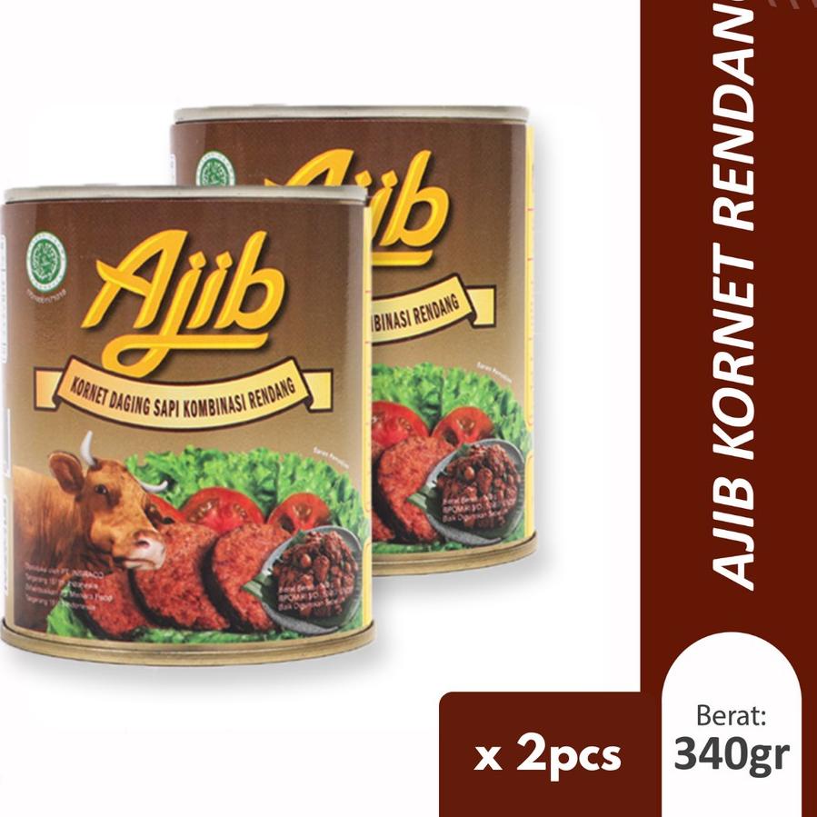 

BRANDS FESTIVAL Ajib Kornet Sapi Rendang 340gr - Isi 2pcs 