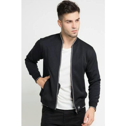 d&f Jaket pria Bomber - Hitam
