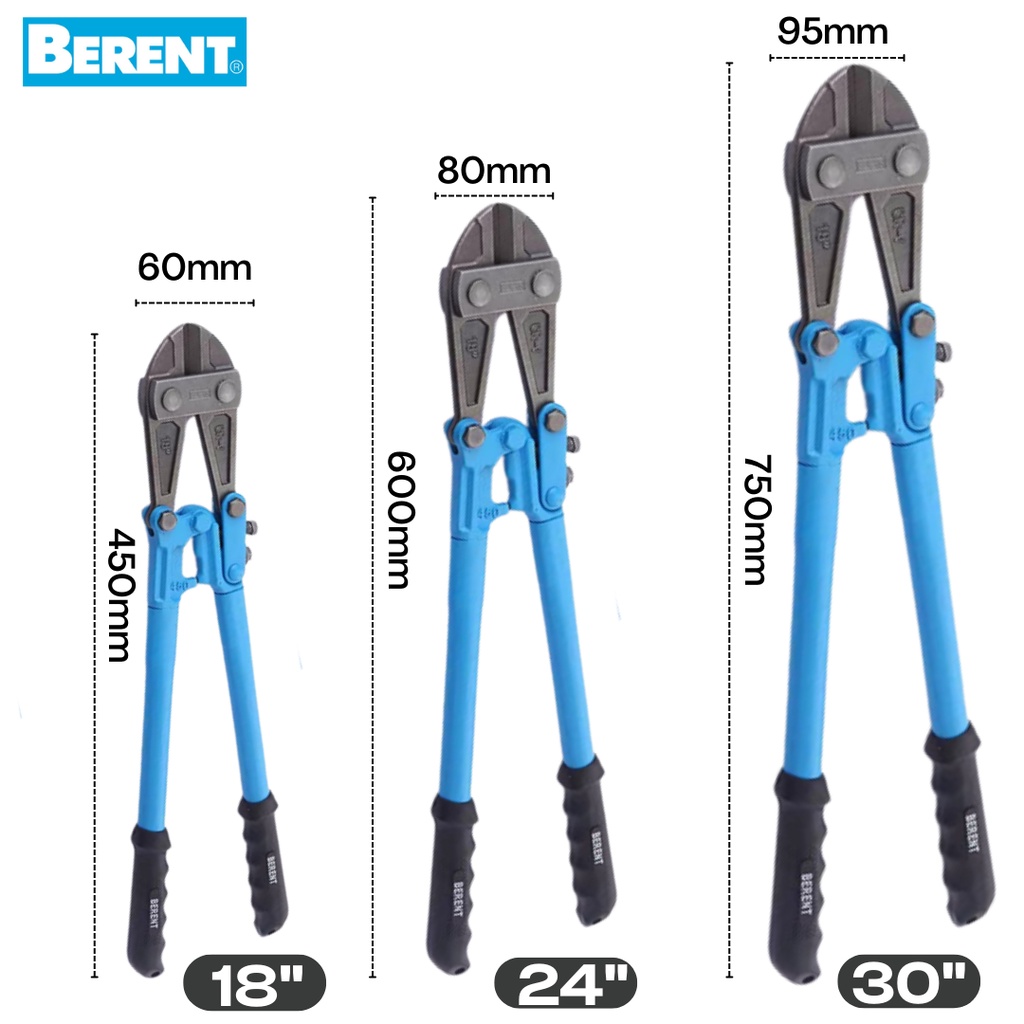 Gunting Beton / Bolt Cutter &quot;Berent tools&quot; Uk 30 Inch (750mm) Untuk Besi Beton / Kawat / Rantai