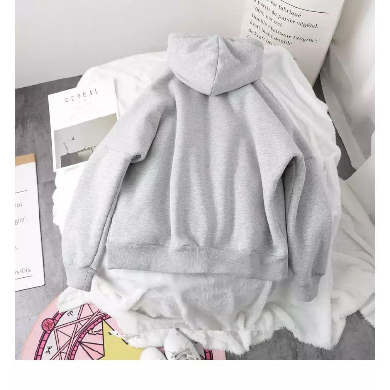 Hoodie Zipper XXL Tiga Warna Bahan Pliece Tebal