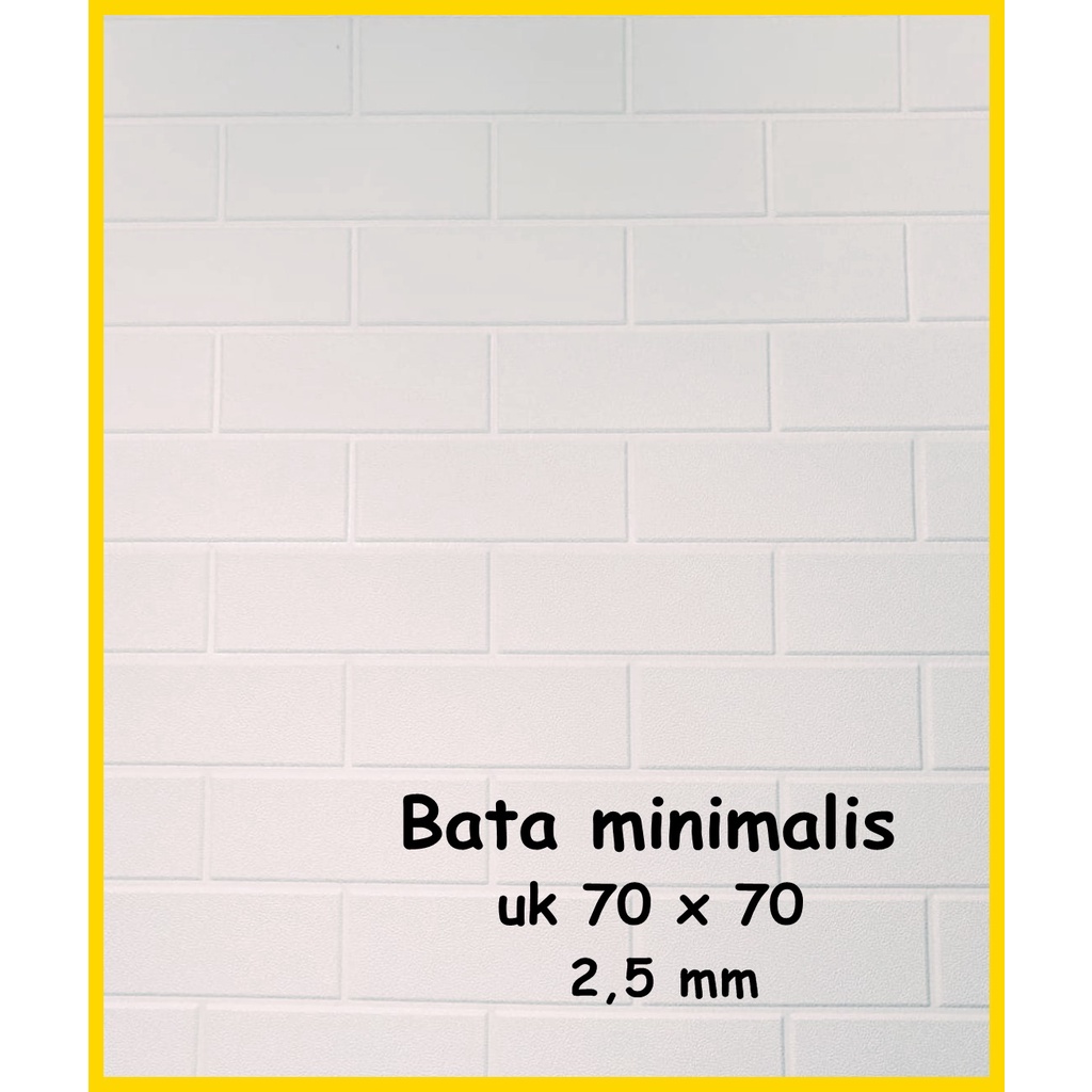 COD BAYAR DITEMPAT WALLPAPER DINDING WALL FOAM / BRICK FOAM BATA MINIMALIS 70X70CM