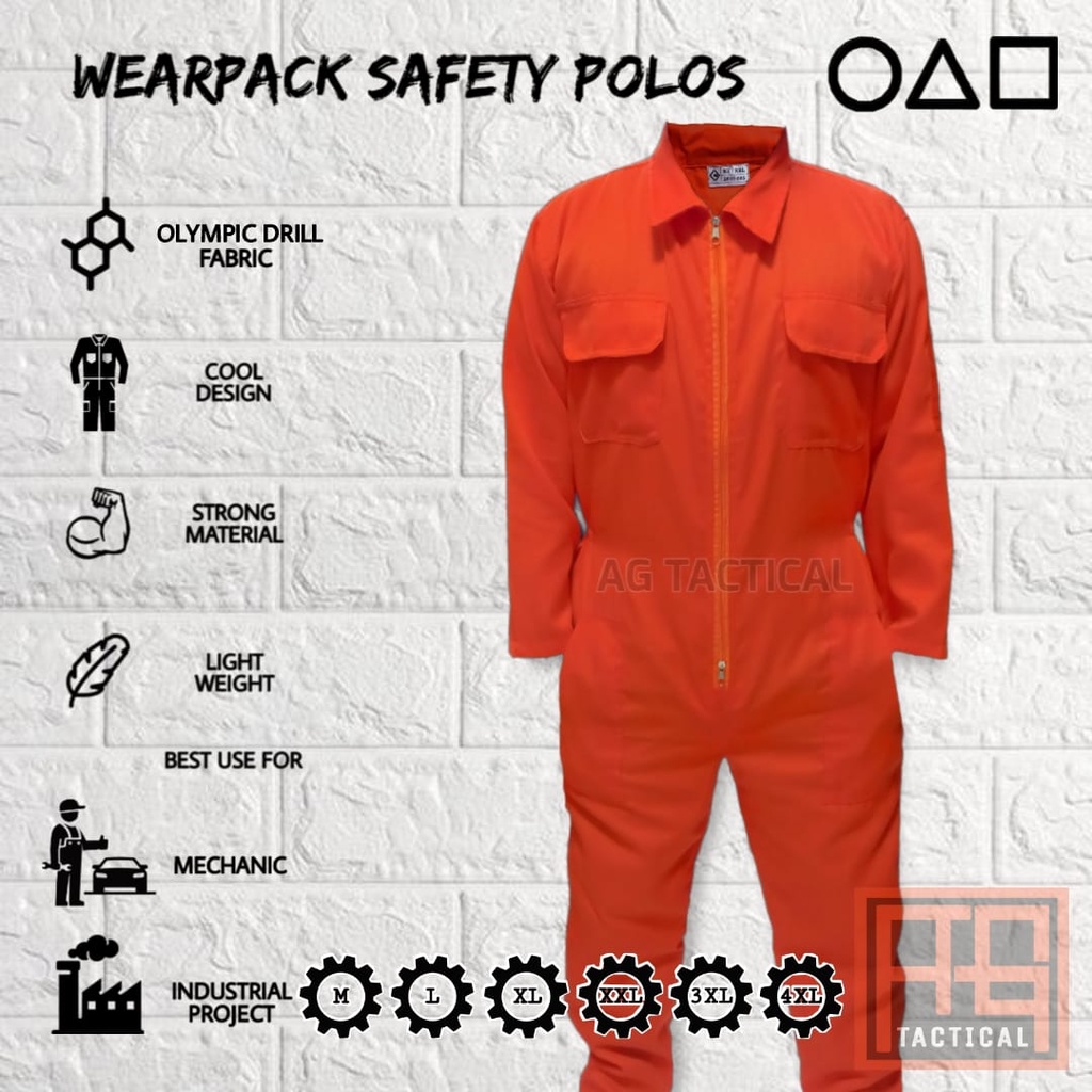 wearpack safety termurah / wearpack bengkel / seragam baju safety / katelpak safety