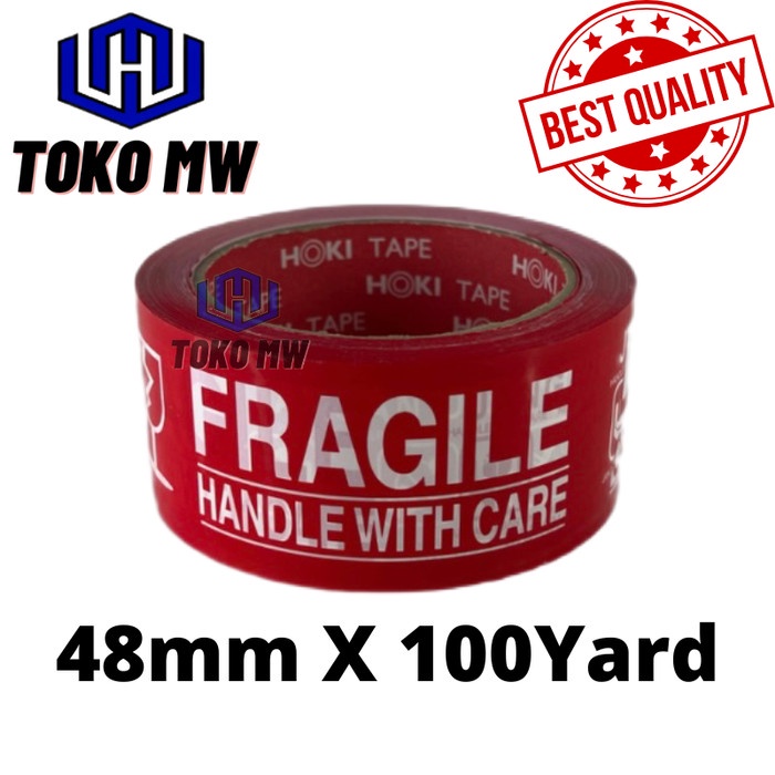 

LAKBAN FRAGILE MERAH PUTIH (48MM x 100YARD) HARGA PALING MURAH!!