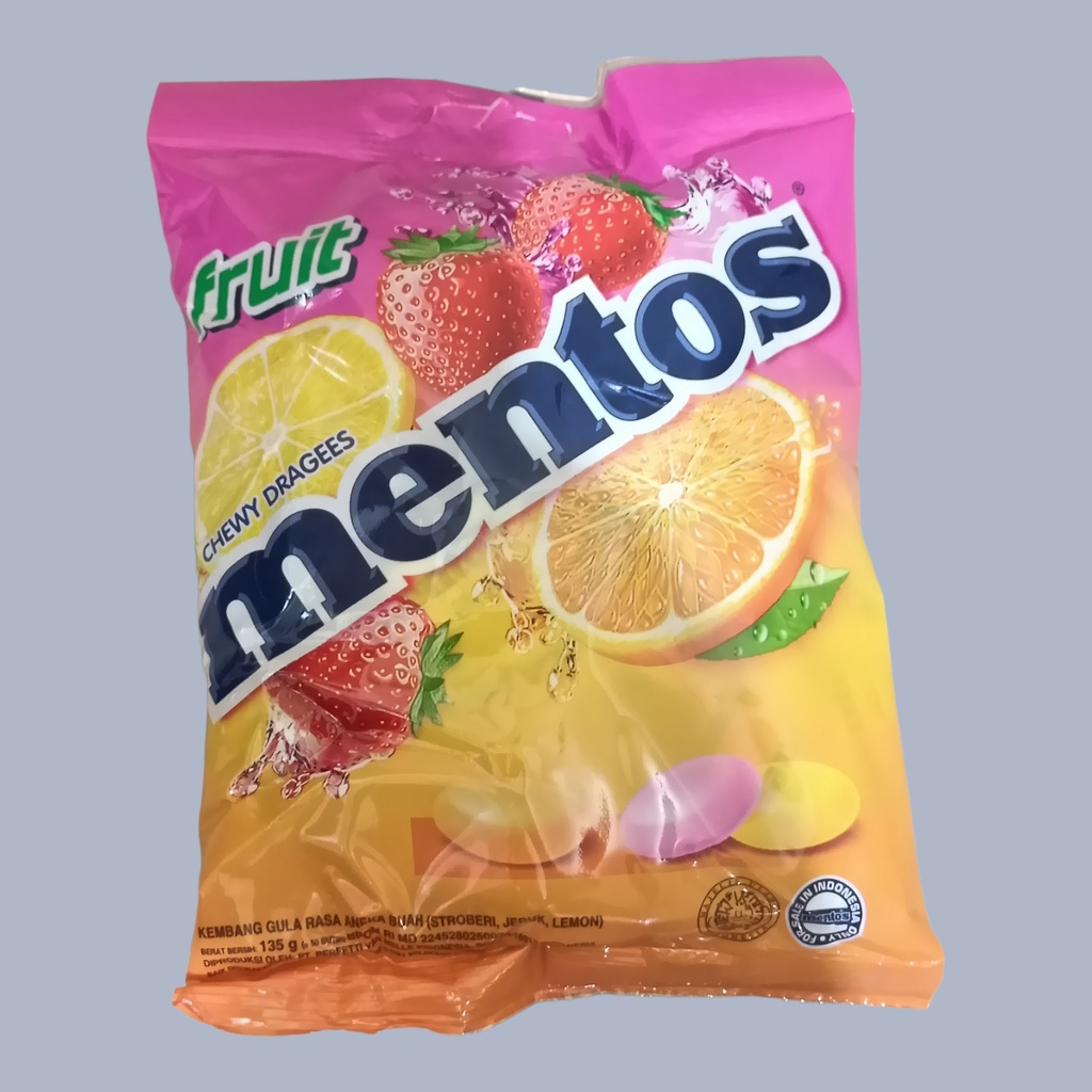 

1 sak - Mentos Buah Permen 135gr [50 pcs]