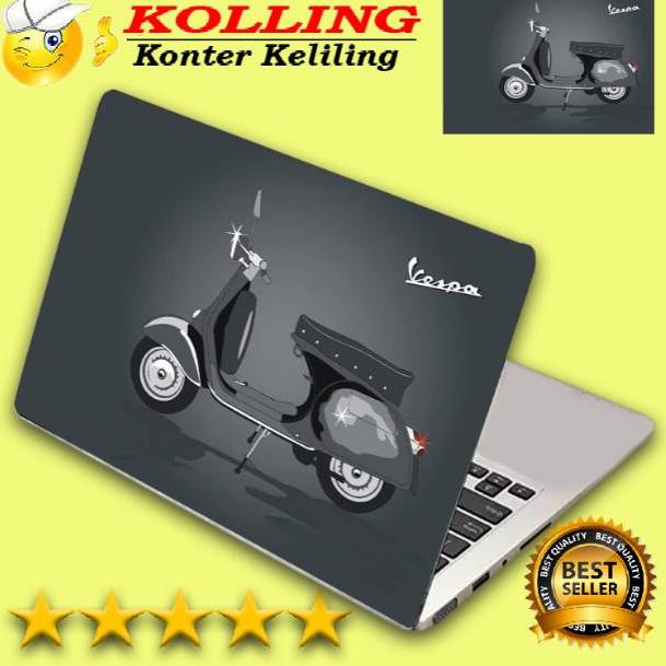 [SY.31Oc22a] Garskin Laptop vespa abu putih  Skin Laptop Stiker Laptop