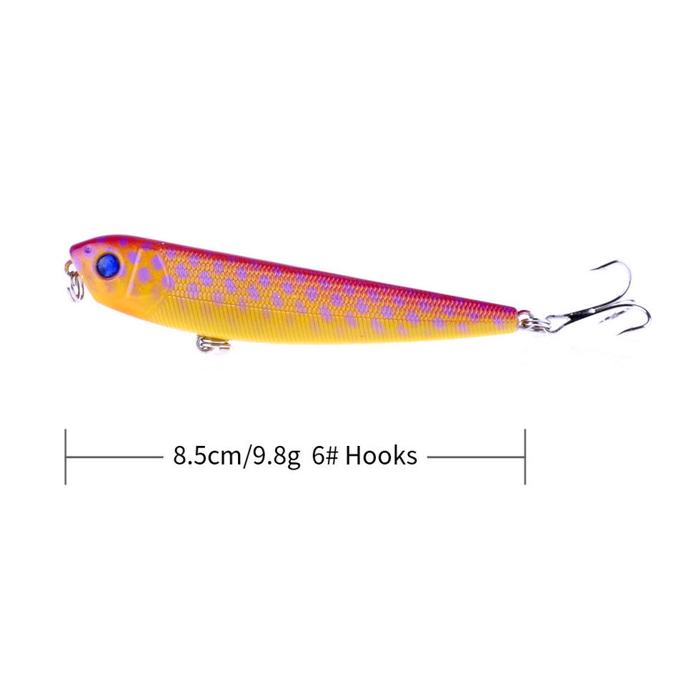 UMPAN PANCING MINNOW PENSIL 8.5CM 9.8G MODEL (PE008) TERSEDIA 8 WARNA