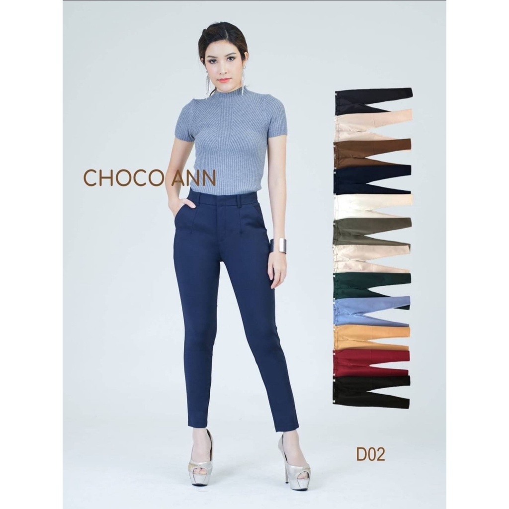 CELANA PANJANG CHOCO ANN ZIPPER DEPAN ORIGINAL IMPORT BANGKOK D02