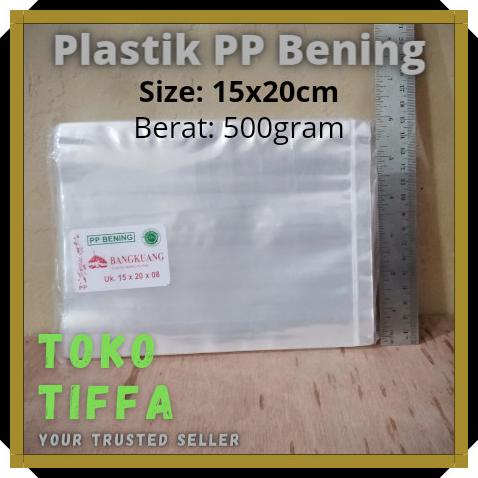 

Plastik PP bening tebal 08 aneka ukuran (liat varian/deskripsi)