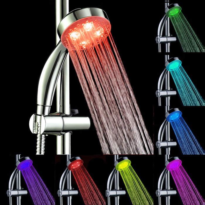 Kepala Shower Mandi LED 7 Warna Multi-Color