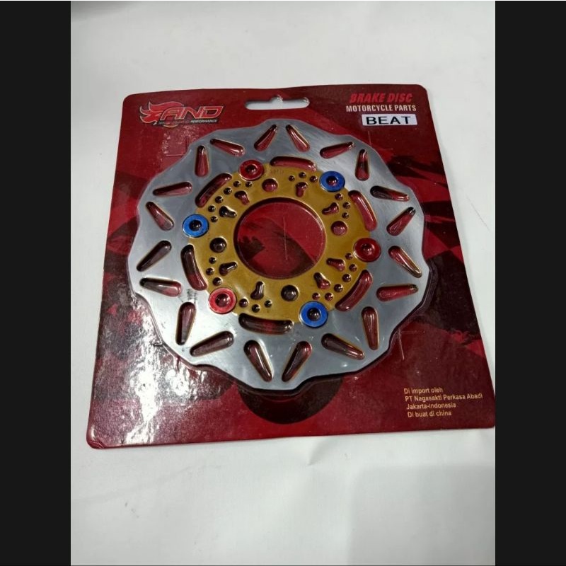 Disc piringan cakram depan honda beat model rivet monel ukuran standar pnp honda beat vario lama dll