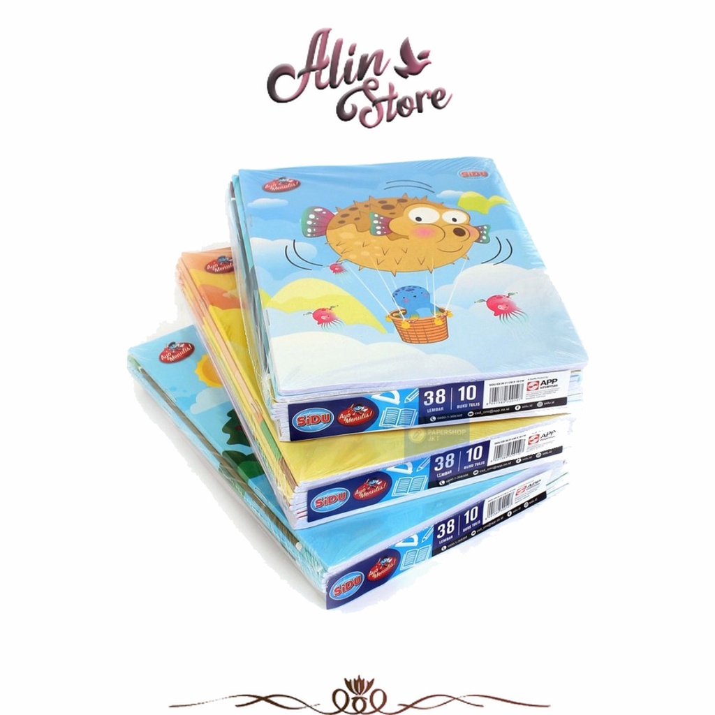 

Buku Tulis Sidu Isi 38 Lembar (10 Pcs) Sidu