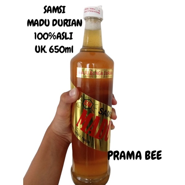 

SAMSI MADU DURIAN ( RAW HONEY ) UK. 650ml Madu murni tanpa campuran