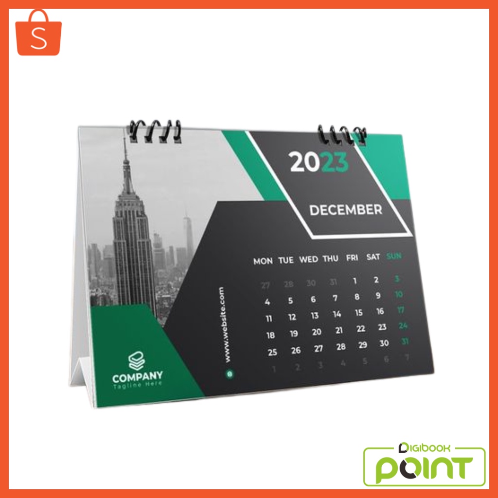 

Kalender Duduk 2026 - Tatakan Linen 6 Lembar 1 Muka