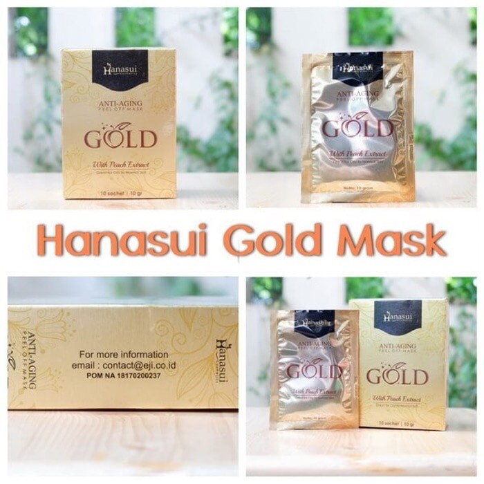 [COD] - Hanasui Masker Naturgo Gold Original BPOM