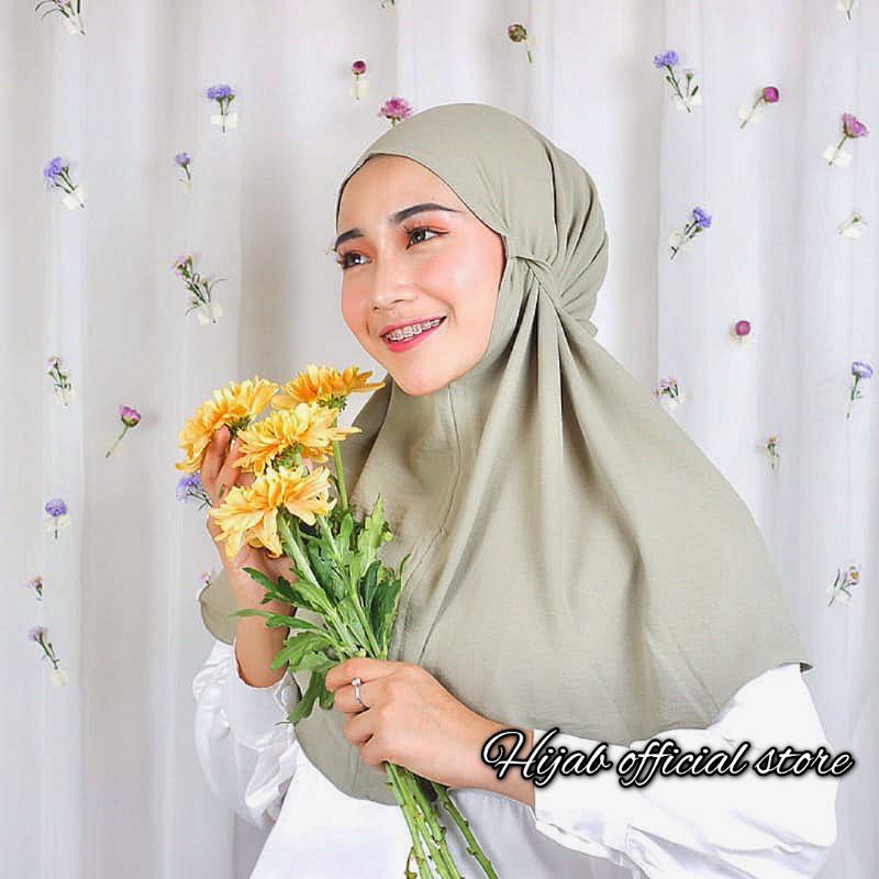 Hijab Bergo Instan Crinkle Hijab Instan Menutup Dada