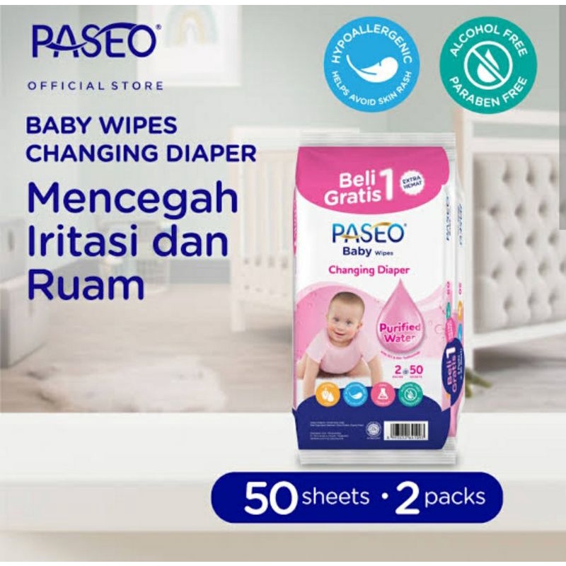 PROMO TISU BASAH PASEO BELI 1 GRATIS 1 / TISSUE BASAH PASEO